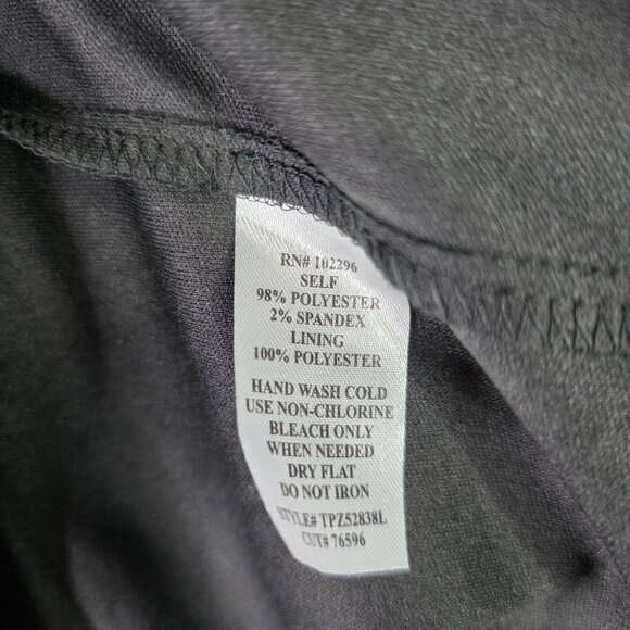 Womens Connected Apparel Black Blue Floral Maxi Faux Wrap Dress 3/4 Sleeves 24W - Picture 5 of 9